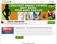 Tablet Screenshot of constantenergyfitness.com